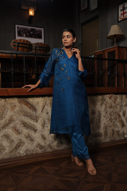 ZIYA 2 - ORGANZA A-LINE KURTA WITH PANT