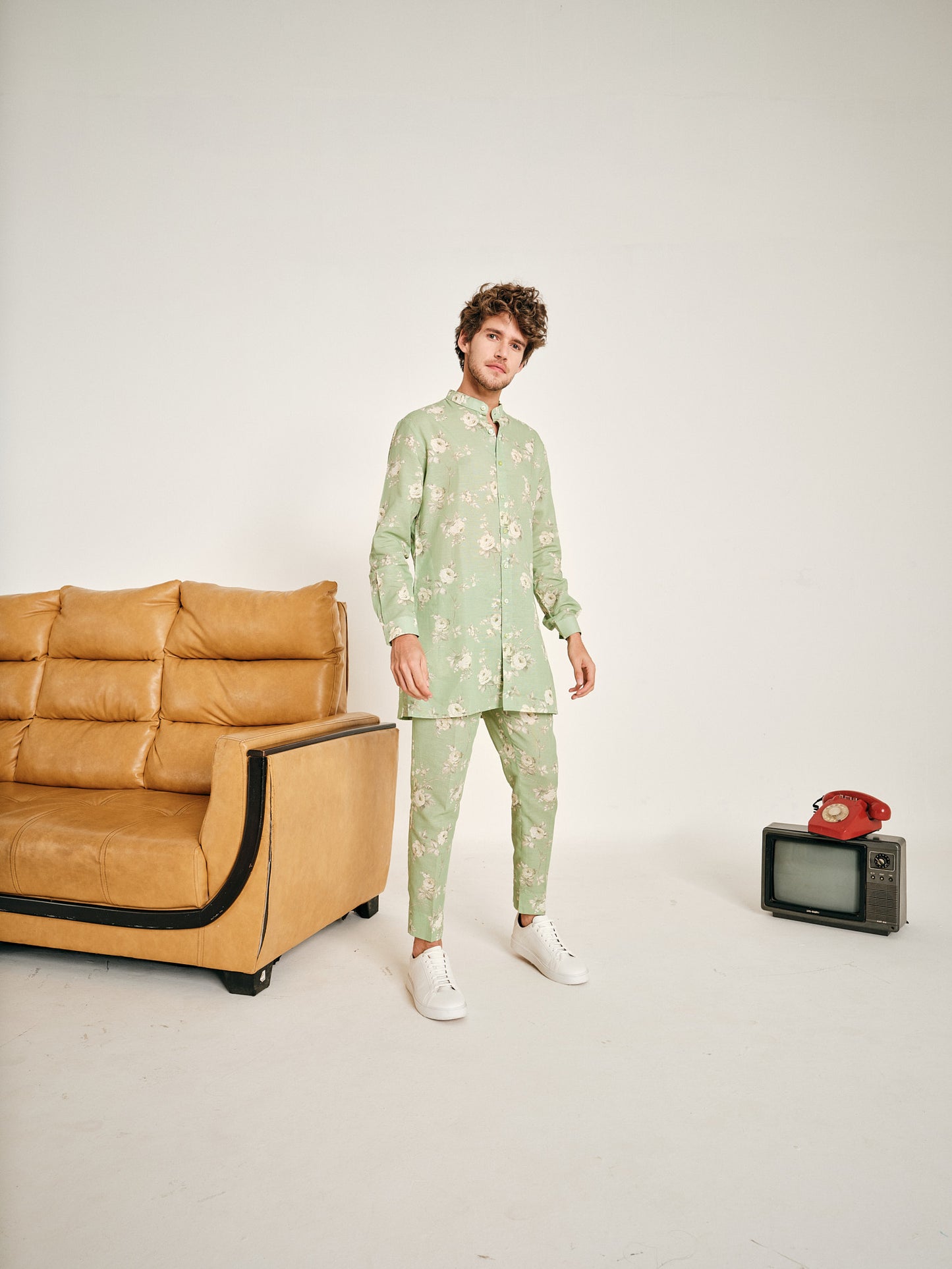 MINT GULAB KURTA PAJAMA SET