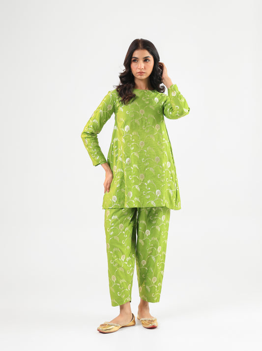 GREEN KURTA SET