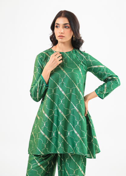 DEEP GREEN KURTA SET