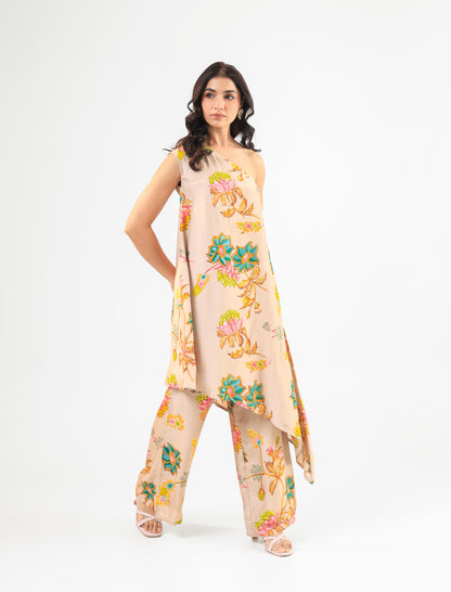 BEIGE KURTA SET