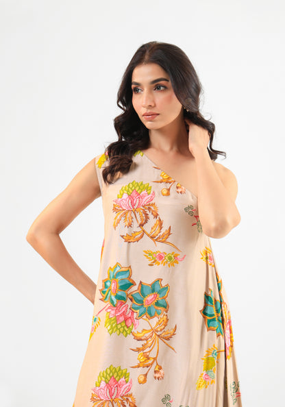 BEIGE KURTA SET