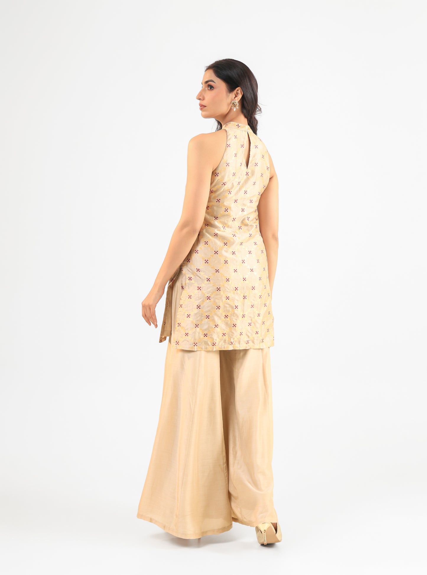 BEIGE KURTA SET