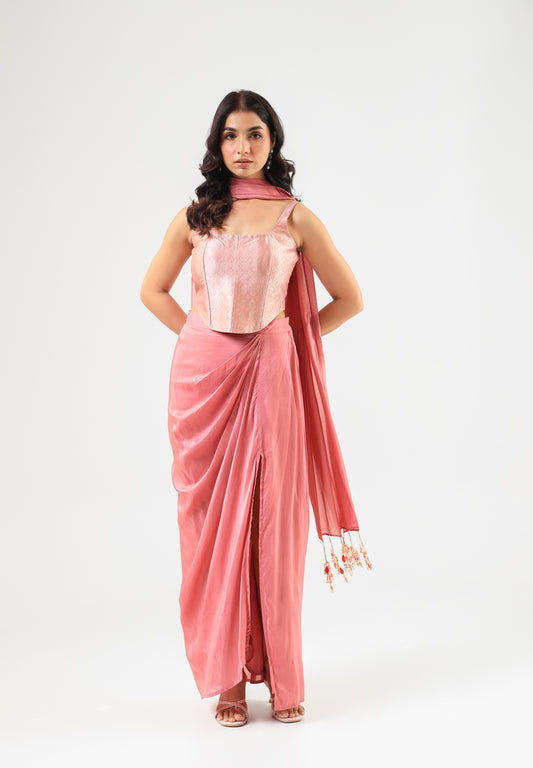 PINK SKIRT SET