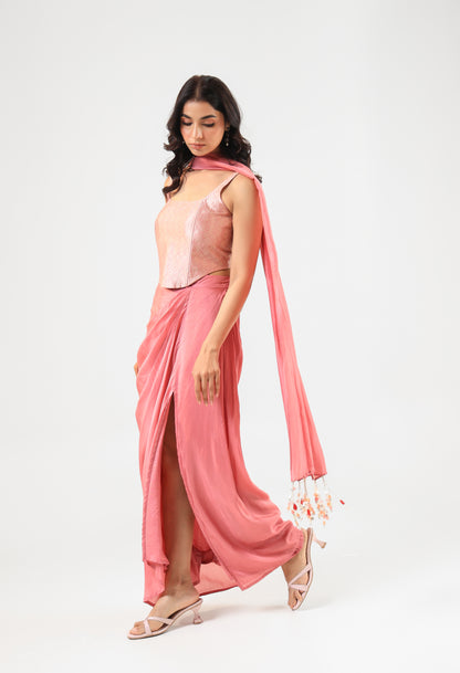 PINK SKIRT SET