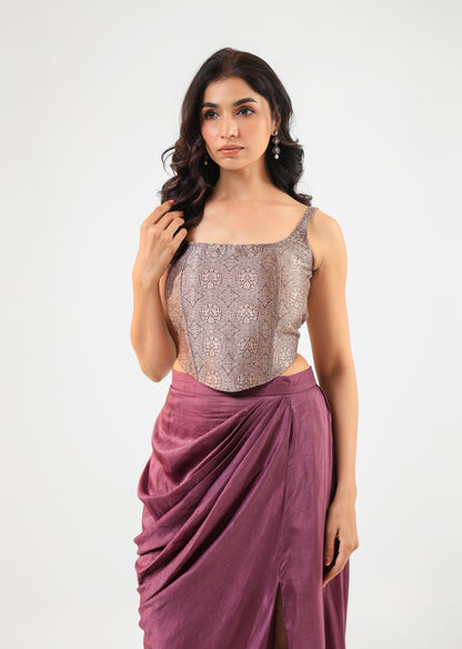 WINE SKIRT SET