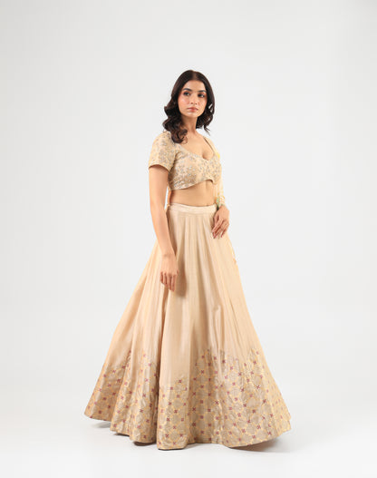 BEIGE LEHANGA SET