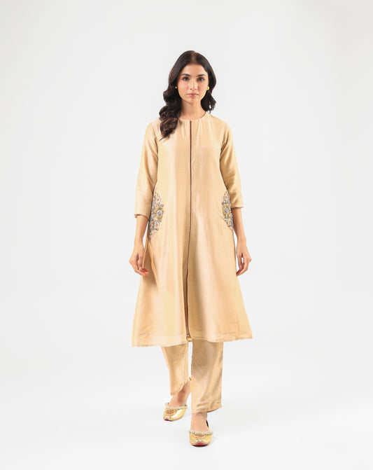 BEIGE KURTA SET