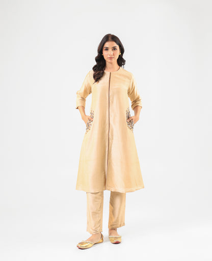 BEIGE KURTA SET