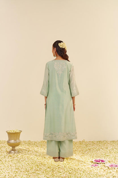 SEREEN - A-LINE KURTA WITH PALAZZO AND DUPATTA