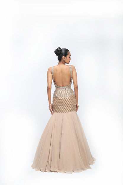 GOLDEN MIRAGE MERMAID GOWN