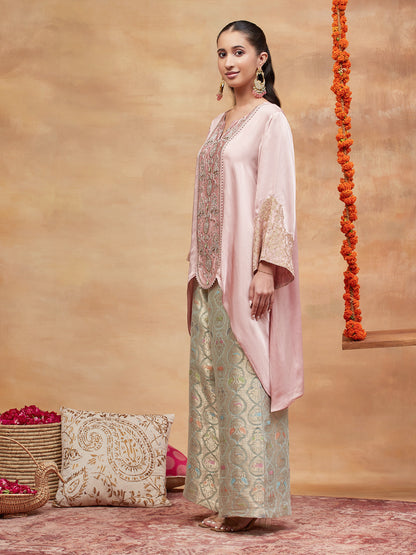 MUNSHI GULAB HAND EMBROIDERED BANARASI PANT SET