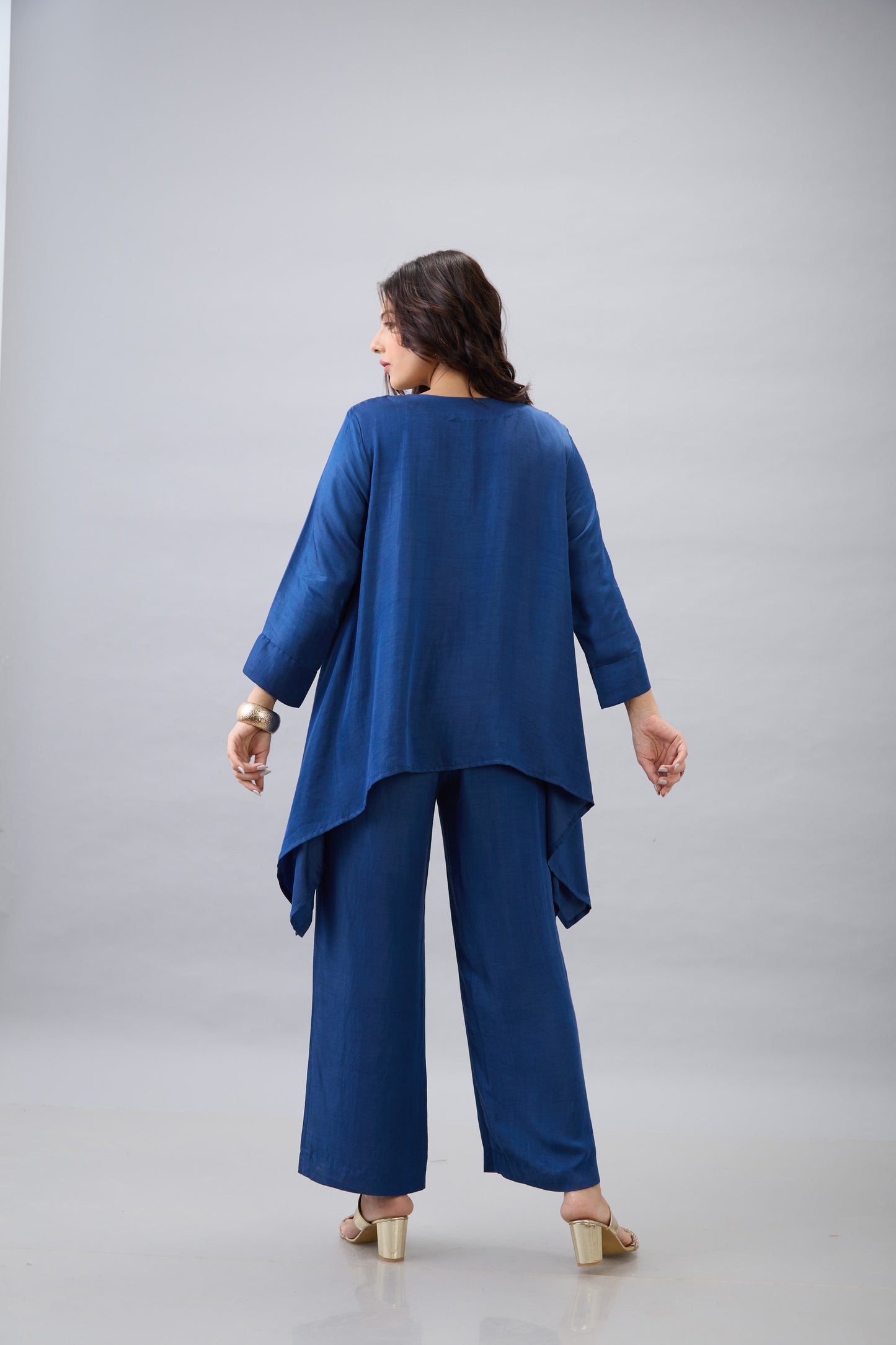 ROYAL BLUE EMBROIDERED CO-ORD SET