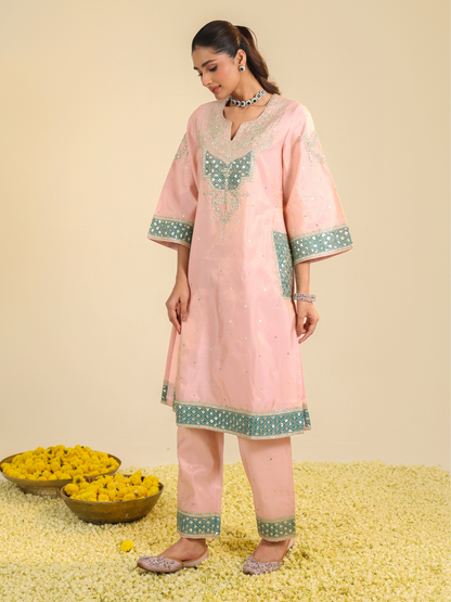 PINK AKSHI KURTA SET