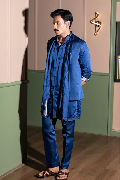DRAPED BANDI KURTA SET