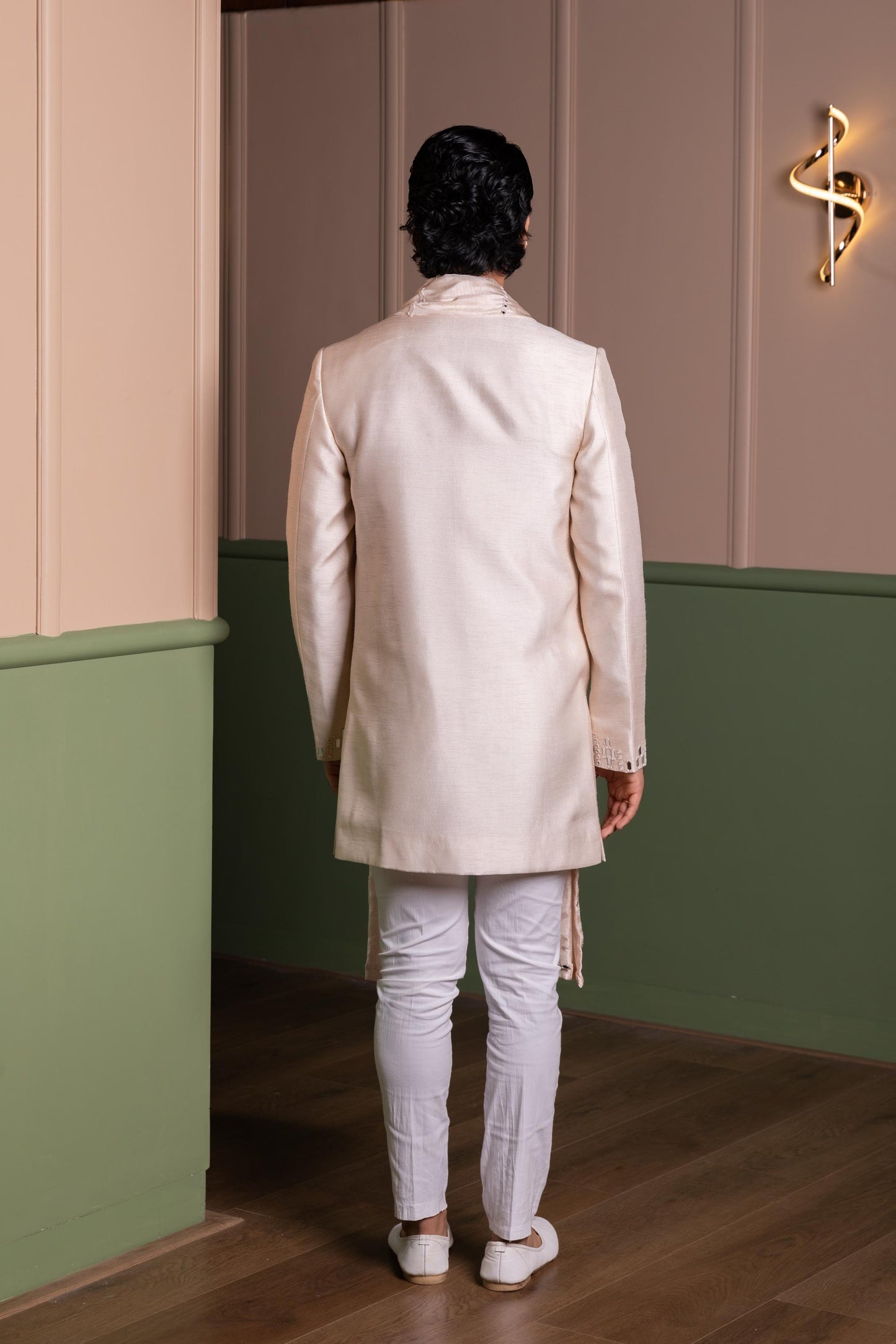 MIRROR WORK SHERWANI SET