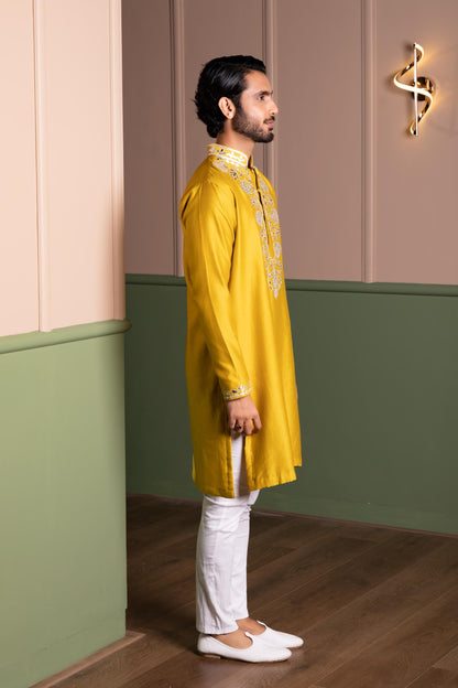 OLD LEATHER KURTA SET