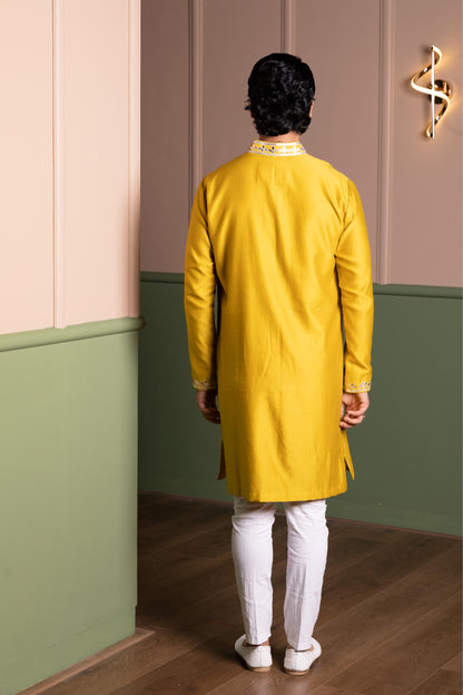 OLD LEATHER KURTA SET