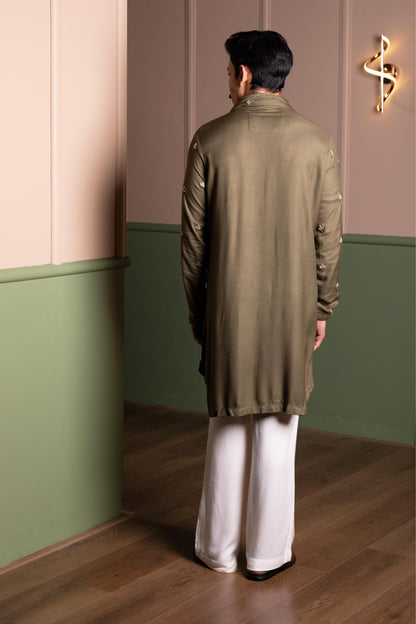 LOTUS KURTA WITH STOLE SET