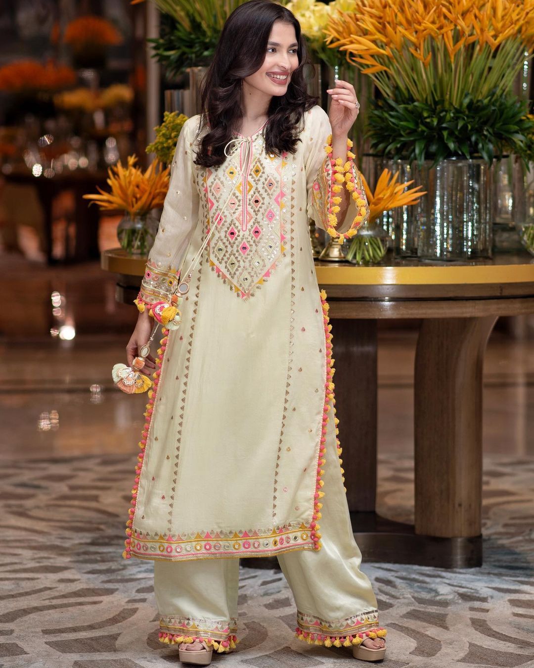 NISHIKA LONG KURTA WITH PALAZZO