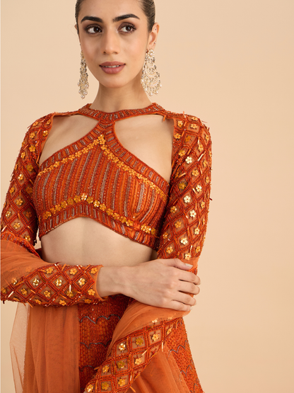 SANDSTONE LEHENGA SET