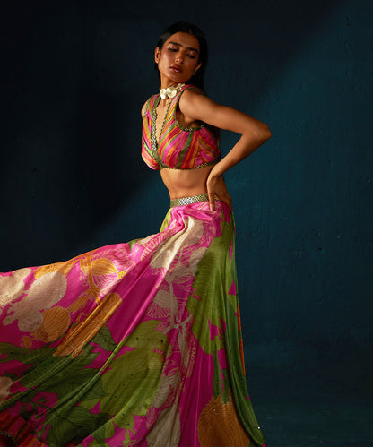 FUSHIA PINK LEHENGA SET