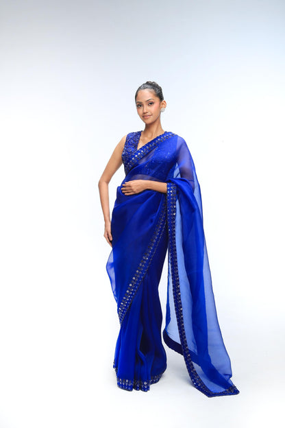 BLUE HORIZON GLEAM SAREE