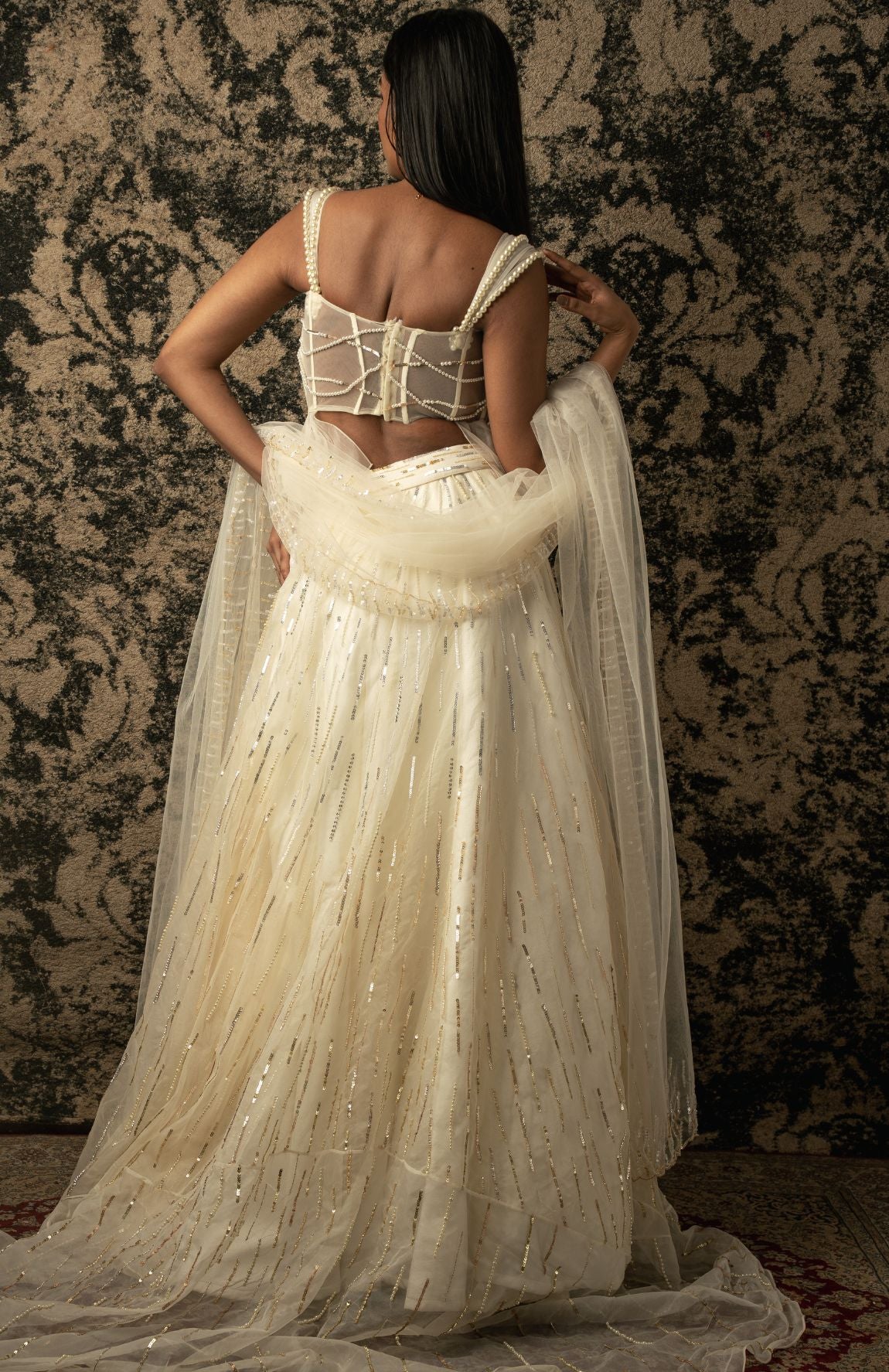 IVORY SKIRT SET