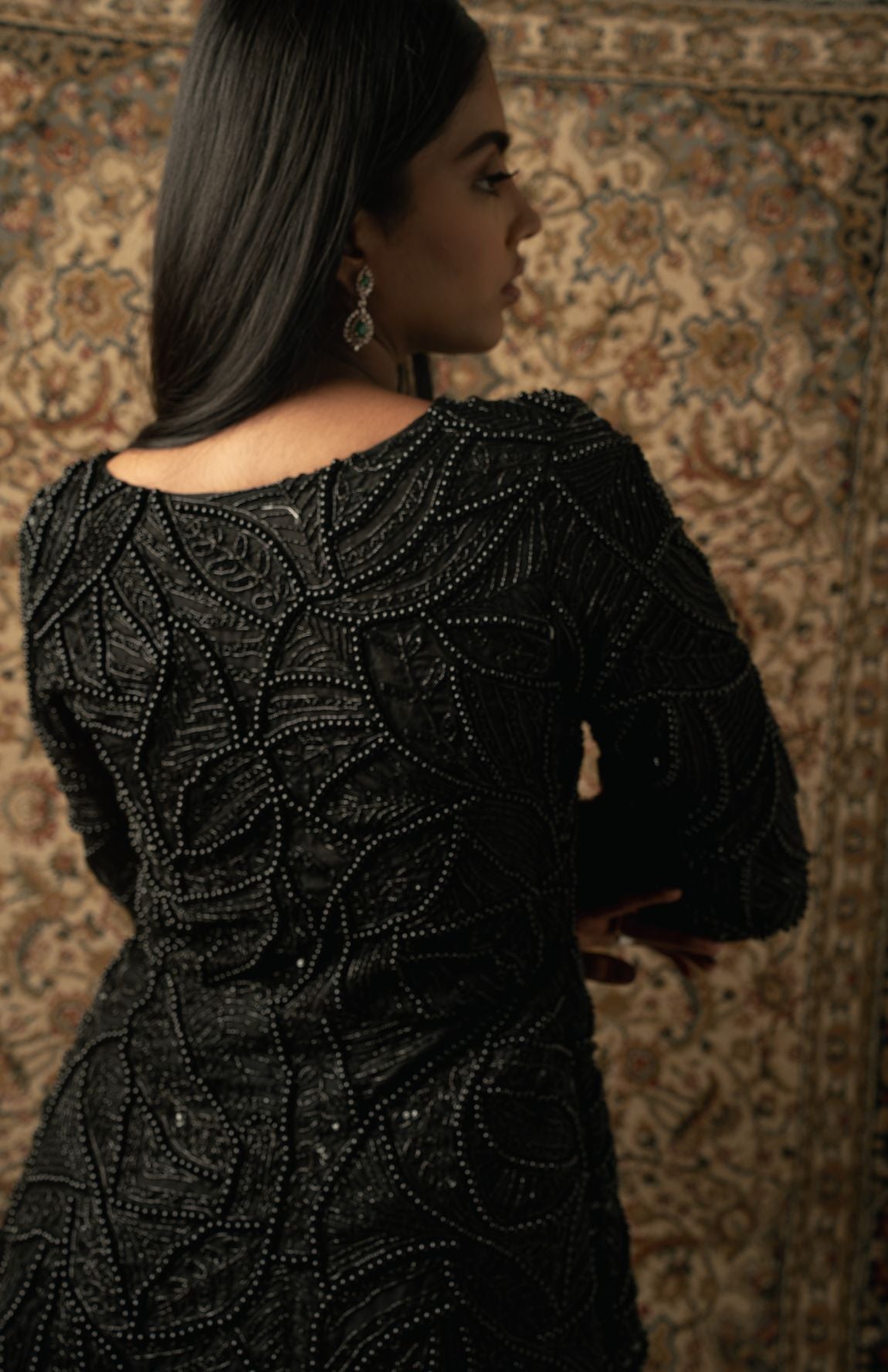 BLACK KURTA SET