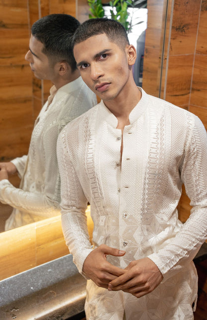 IVORY SHIRT SET
