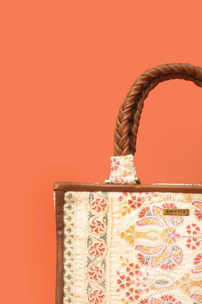 KAMAL EMBROIDERED HANDBAG - MULTICOLOR