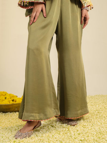 GREEN GULREZ CO-ORD SET