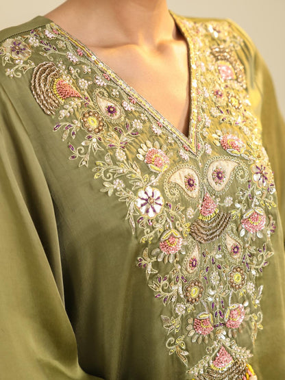 GREEN GULREZ CO-ORD SET