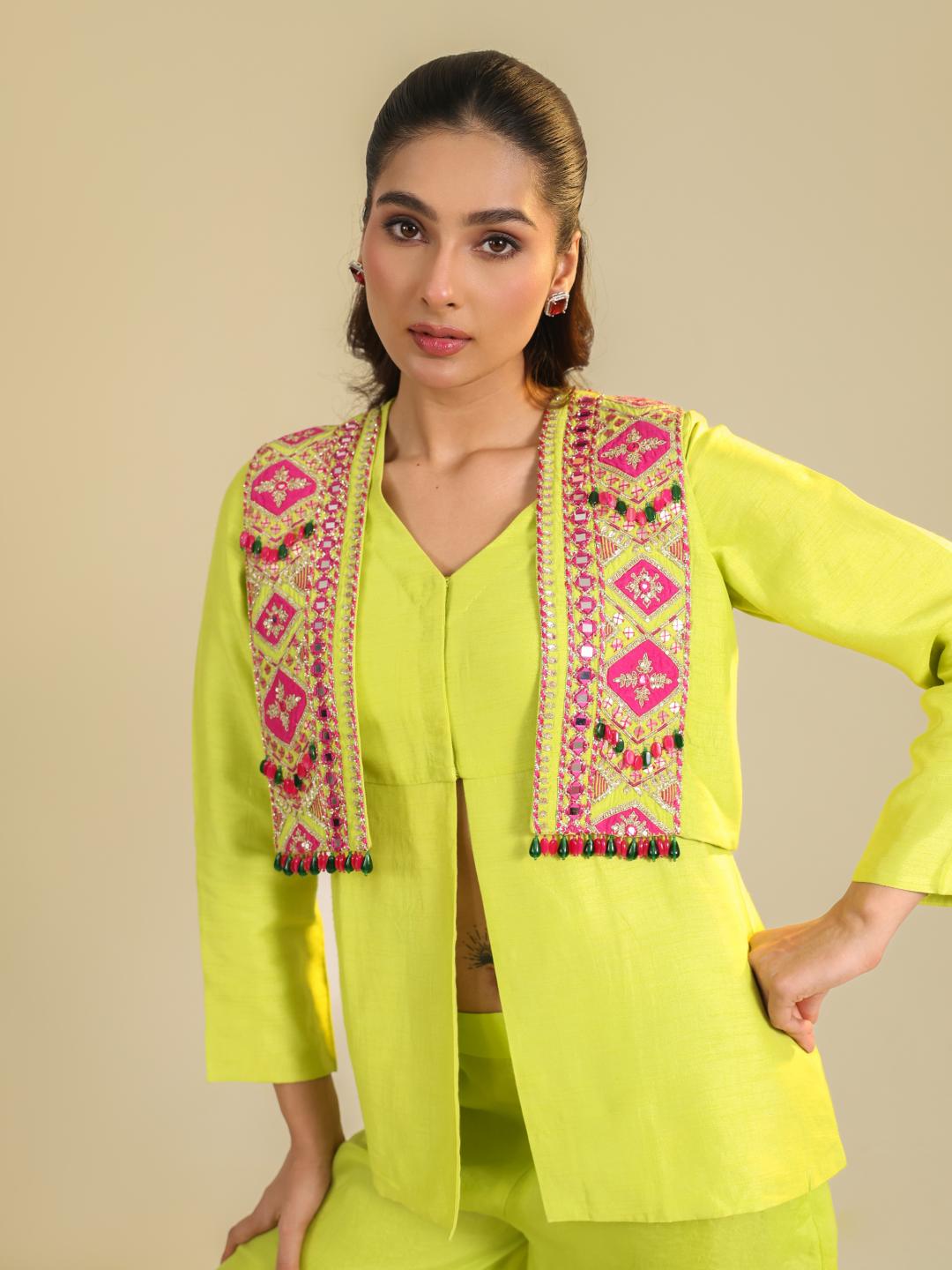 YELLOW HASI COORD SET