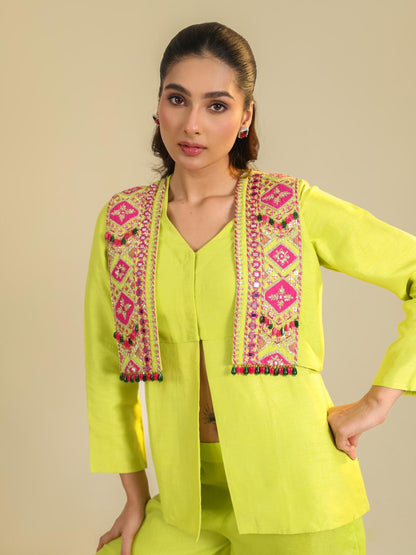YELLOW HASI COORD SET