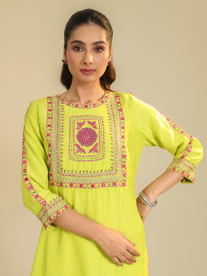 YELLOW GULSHAN KURTA SET