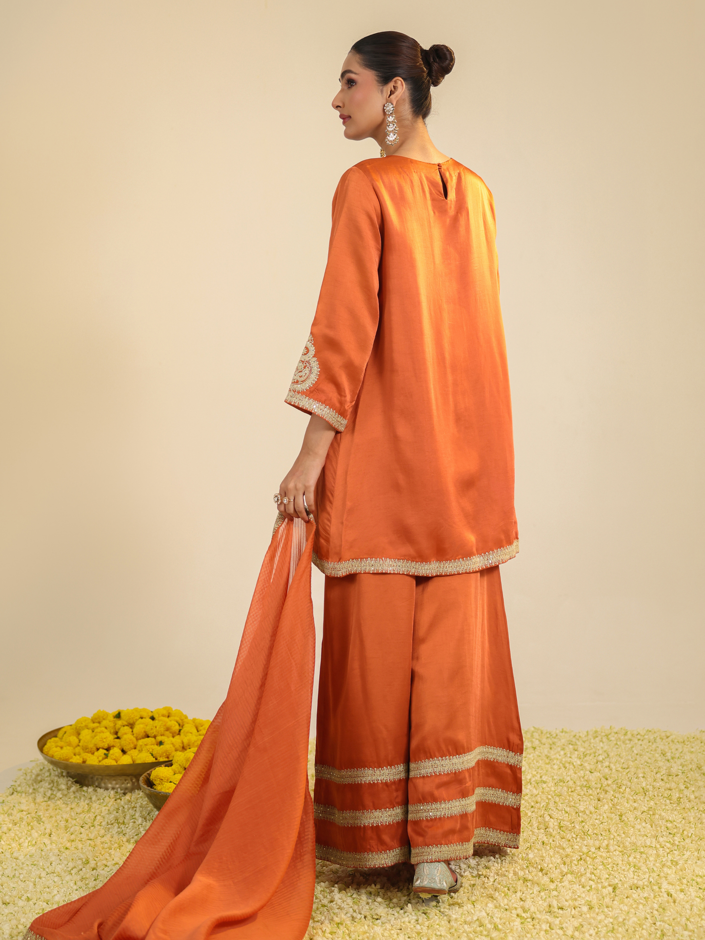 RUST ZAINAA KURTA SET