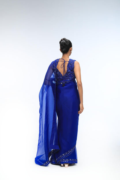 BLUE HORIZON GLEAM SAREE