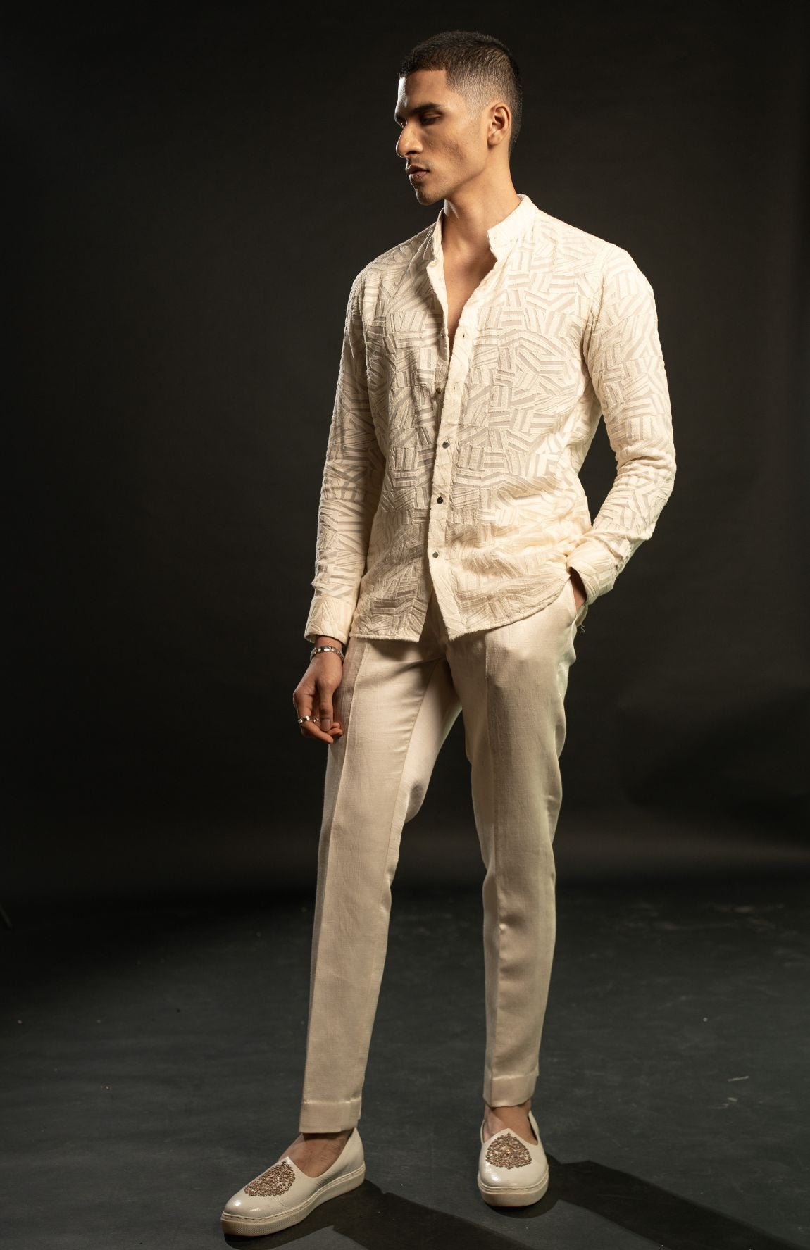 IVORY NONCHALANT SHIRT SET