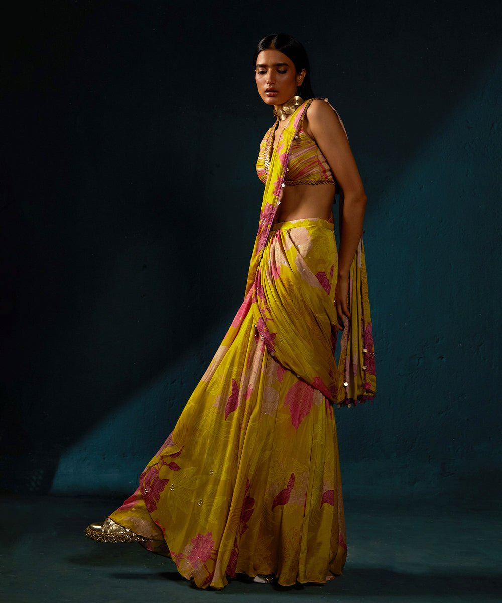 YELLOW SAREE