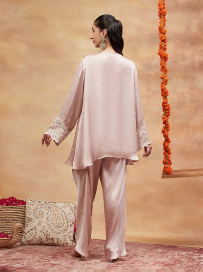REWA KAMAL HAND EMBROIDERED BANARASI DHOTI SET