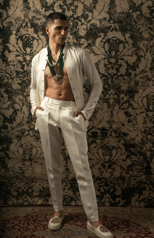 IVORY SHIRT SET