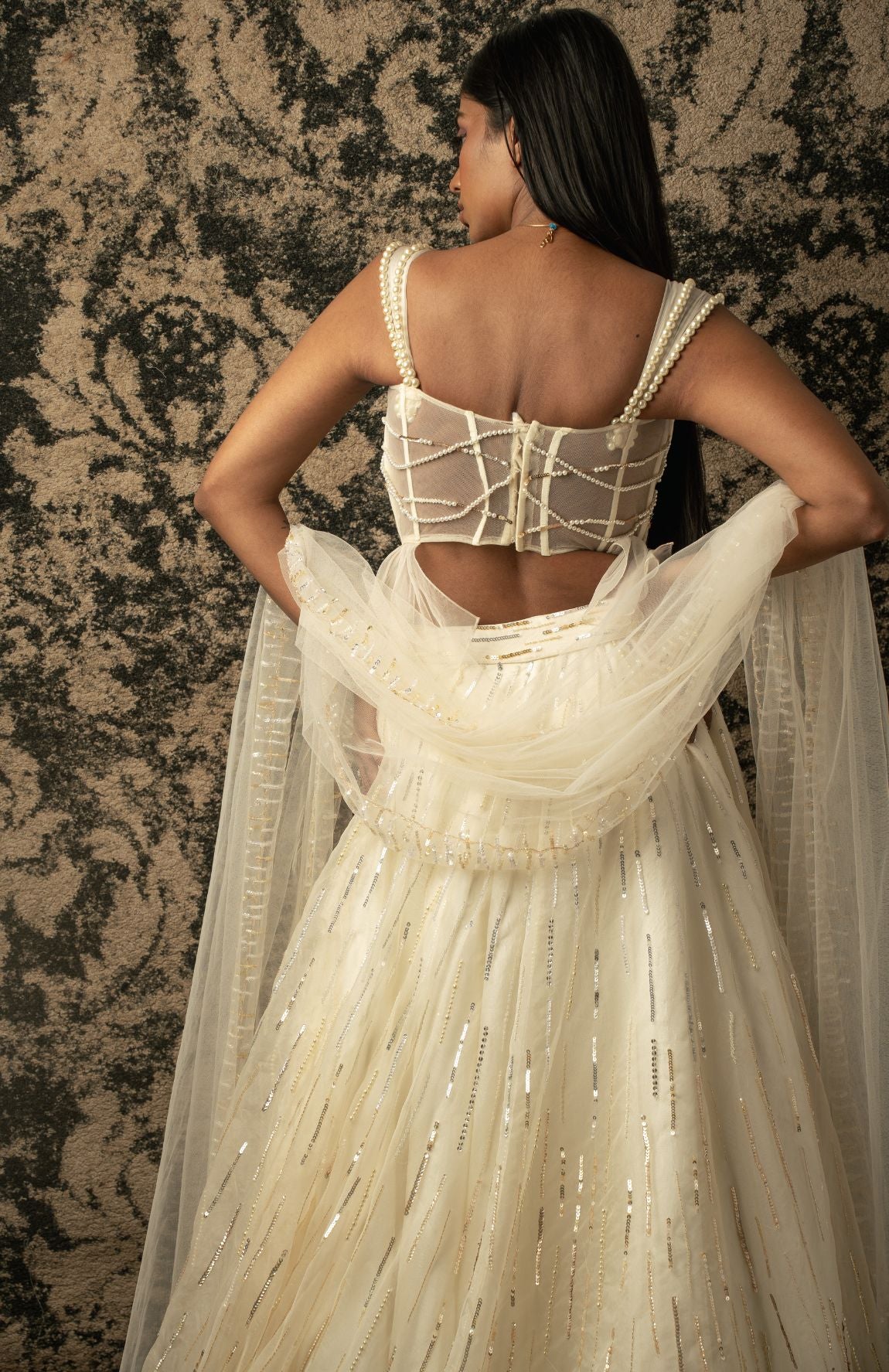 IVORY SKIRT SET