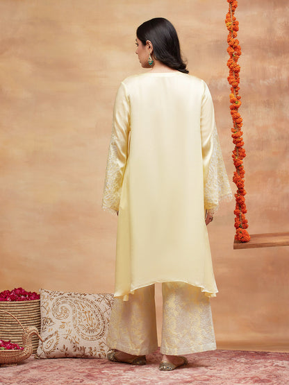 MUNSHI HEM HAND EMBROIDERED BANARASI PANT SET