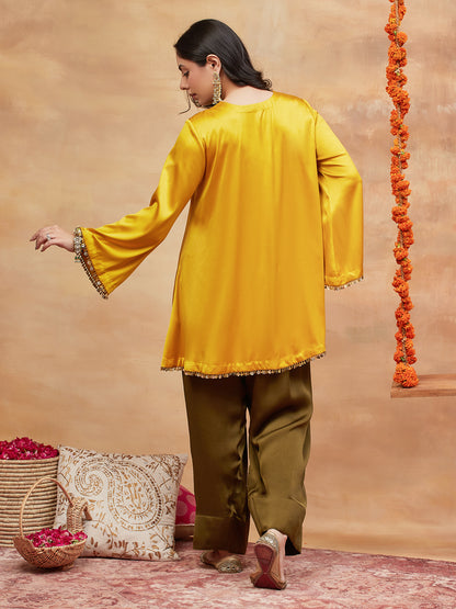 ANNAPURNA KANAK HAND EMBROIDERED BANARASI FARSHI SET