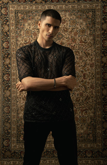 BLACK T-SHIRT SET