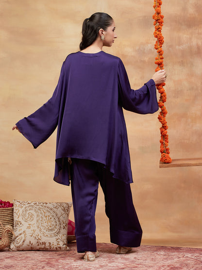 MEER JAMUNI HAND EMBROIDERED BANARASI FARSHI SET