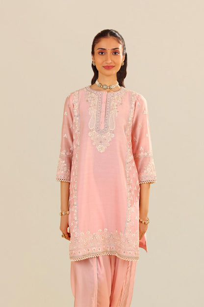 ZAISHA - SHORT KURTA WITH DHOTI AND DUPATTA