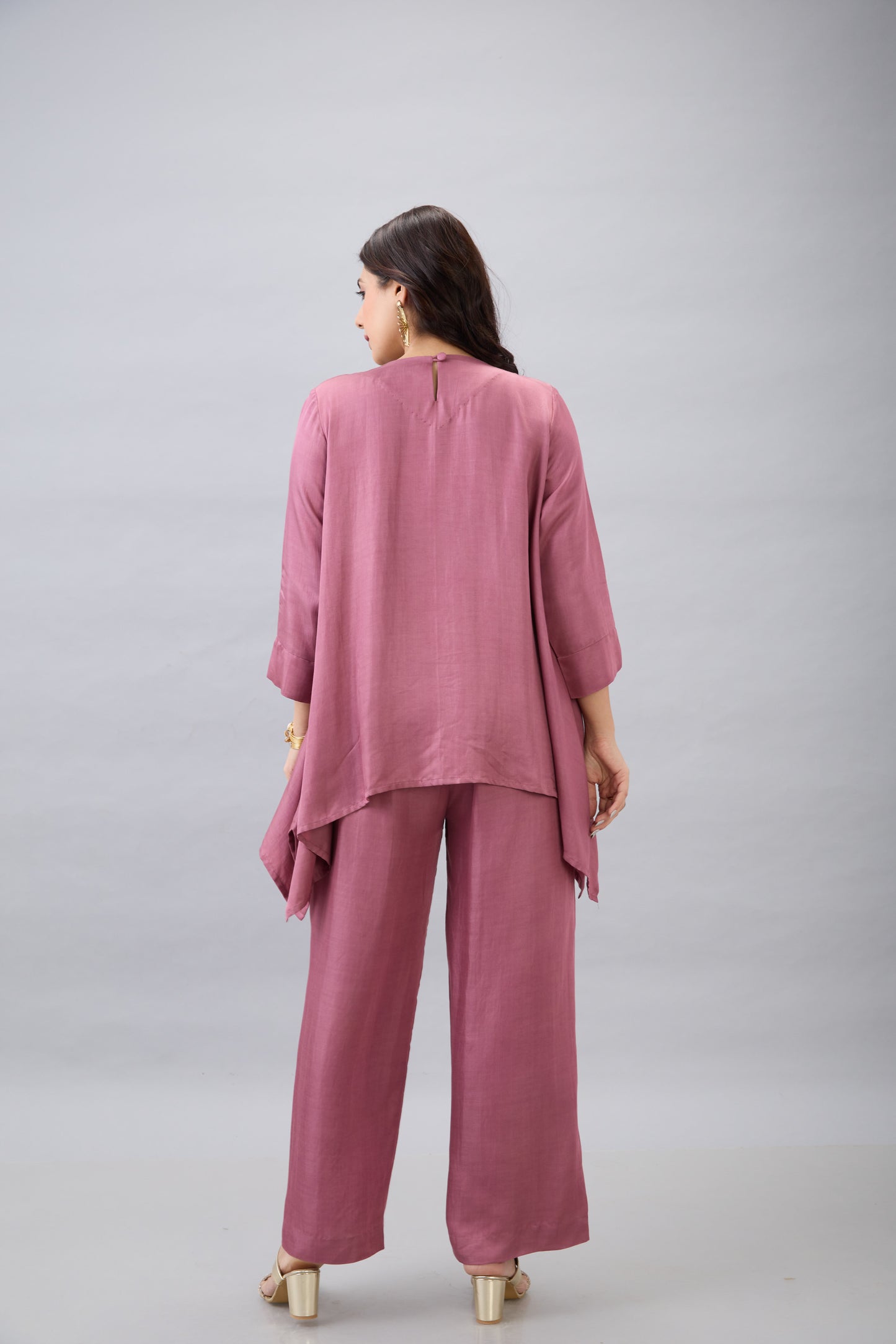 MAUVE EMBROIDERED CO-ORD SET