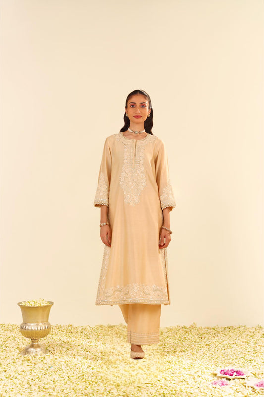 SEREEN - A-LINE KURTA WITH PALAZZO AND DUPATTA
